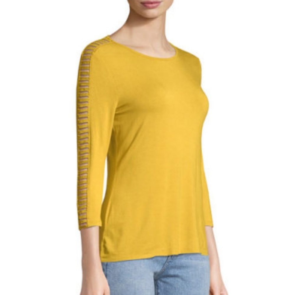 NWT CARMEN MARC VALVO Jersey Tee - Picture 3 of 5